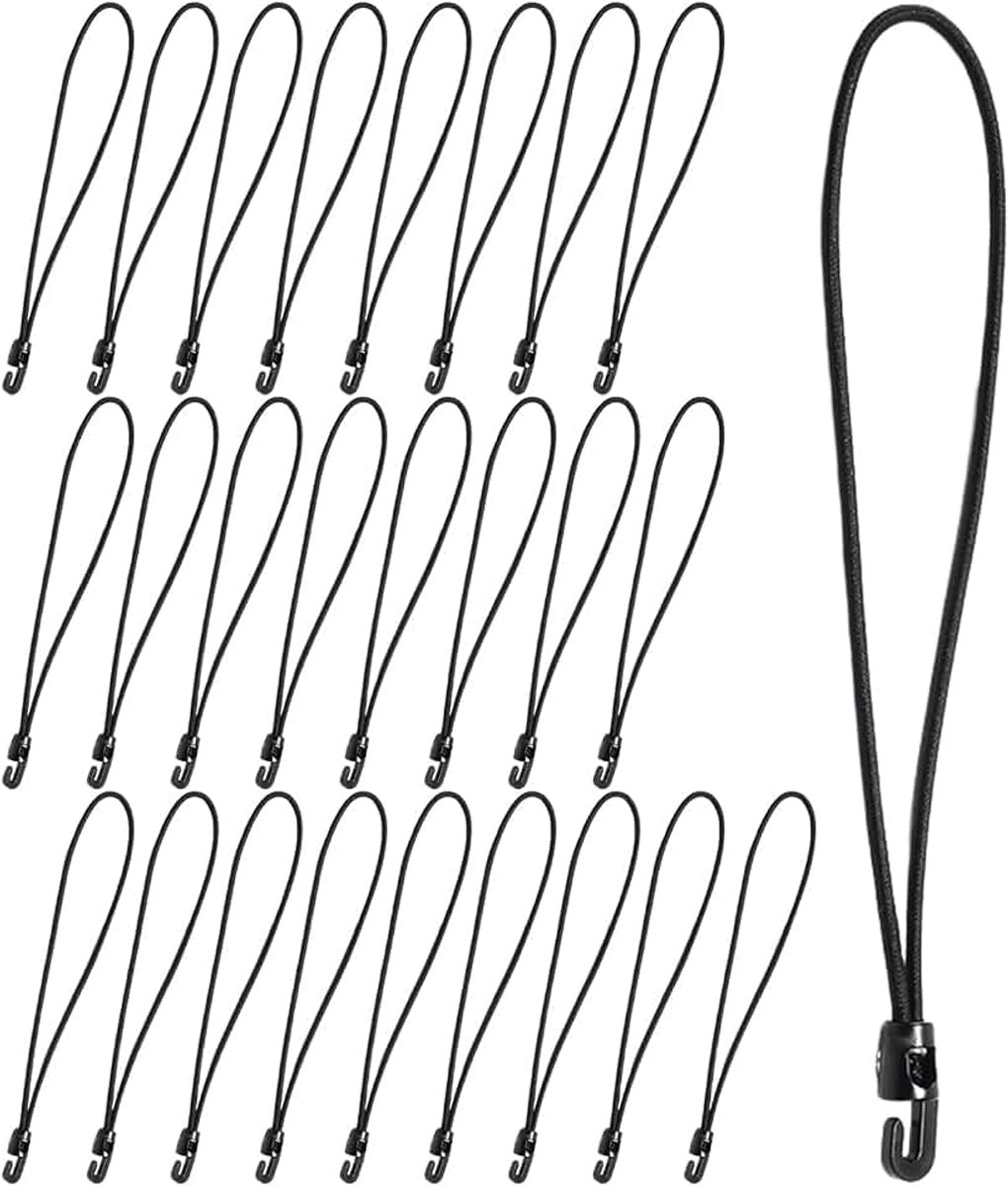 Verpakking met 25 elastische mini-elastieken, multifunctioneel, elastisch elastiek, bevestigingsriemen