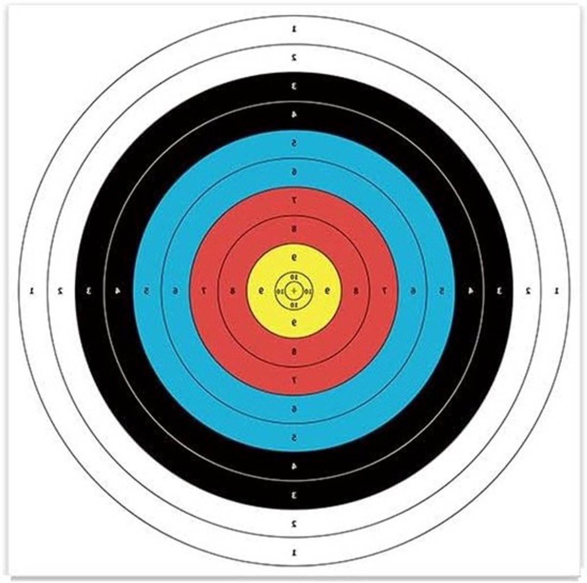 10 Stuks Dartboard Papier Reserveaccessoires voor Darttraining - 40 x 40 cm, Ideaal voor Precisie en Verbetering van je Spel