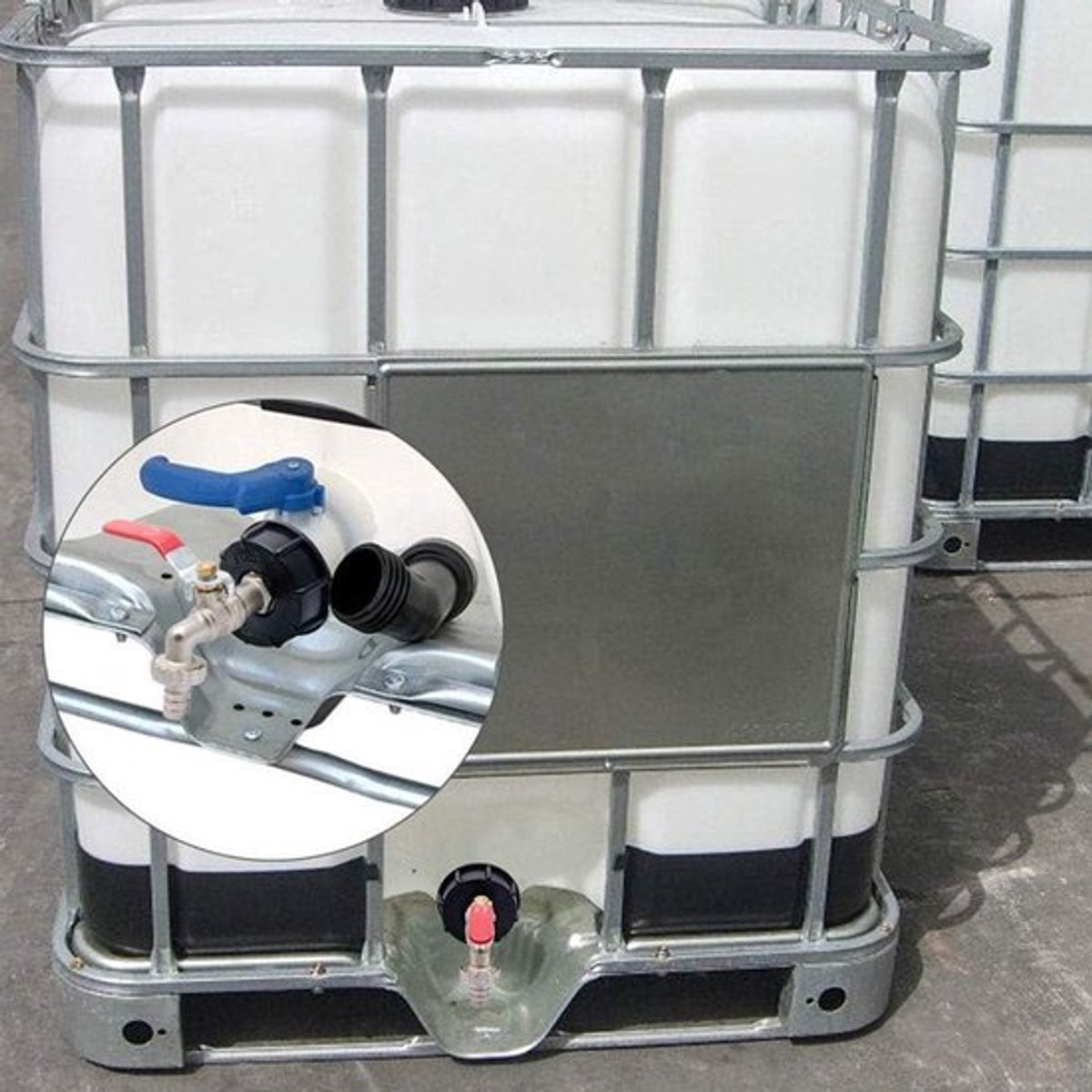 IBC Tankadapter 1000 liter - Messing tuinkraan aansluiting voor brandstof en water - Reserveonderdelen - Tank connector 1,27 cm