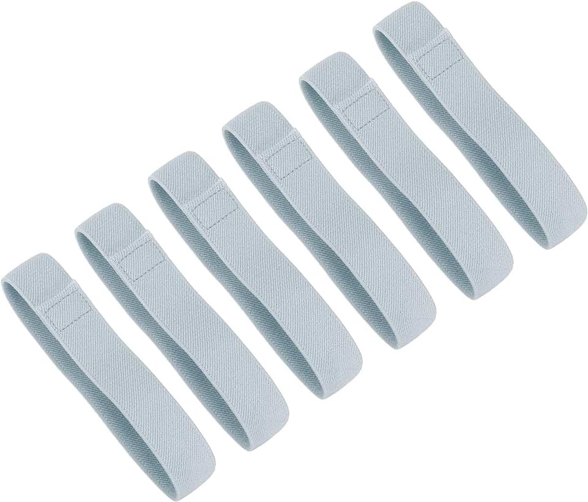 6 stuks Bento Box Strap lunchboxen riem elastische bevestigingsriem lunchbox elastieken voor thuis, kantoor, camping, picknick, lichtgrijs
