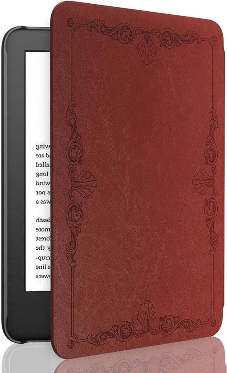 Lichte Hoes voor 6" Kindle E-Reader (11e Generatie 2024/2022) met Auto Wake/Sleep en Vintage Ontwerp, Ideaal voor Lezers