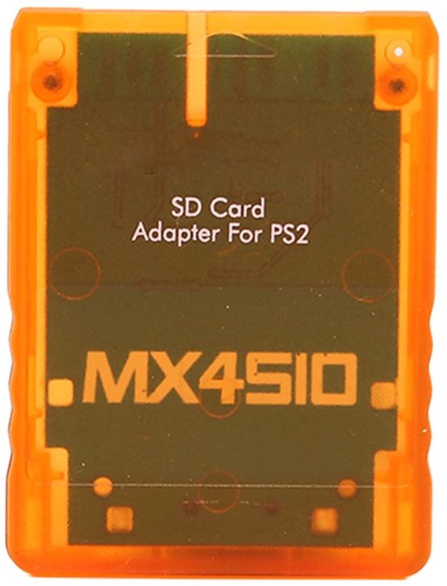- PS2 MX4SIO SIO2SD-kaartlezeradapter - Handgemaakte Vervanging - Oranje - TF-kaartadapter - Geschikt voor PS2 - Innovatieve oplossing