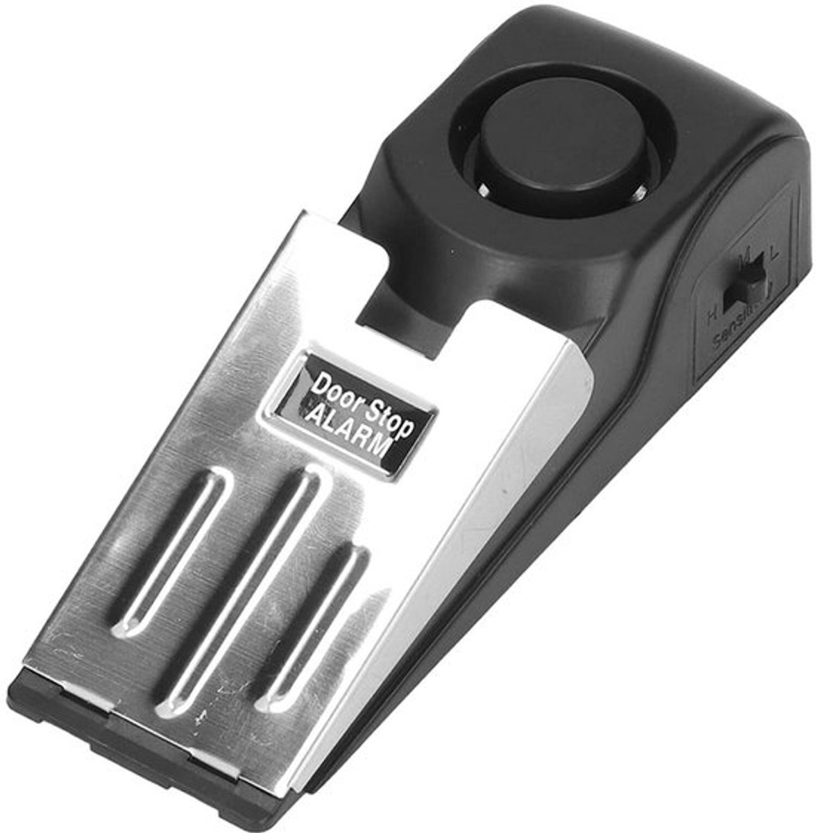 - Beveiligingsstang voor deur - Deurstopper - Draadloos Deuralarm - 120 dB - Antinbraak - Veiligheidsoplossing - Geschikt voor elke deur - Compact