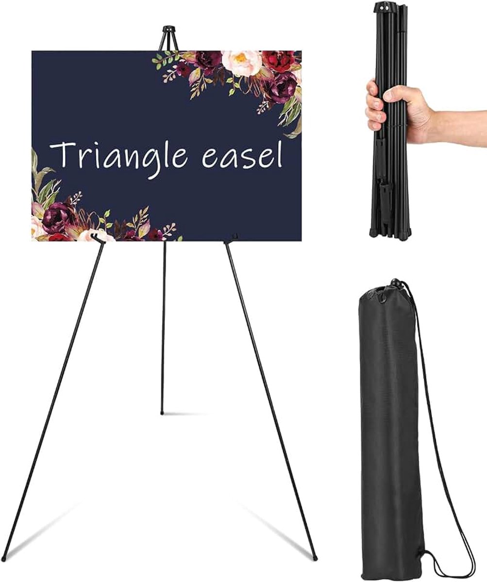 Kunstenaarsezel 160 cm | bruiloft, studio, binnen/buiten (zwart)