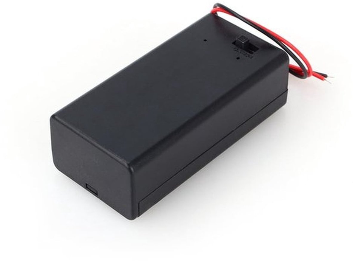 9V Batterijhouder - Batterijcompartiment met Schakelaar - Compact Formaat - Ideaal voor Elektronische Projecten - Betrouwbare Voeding - G..