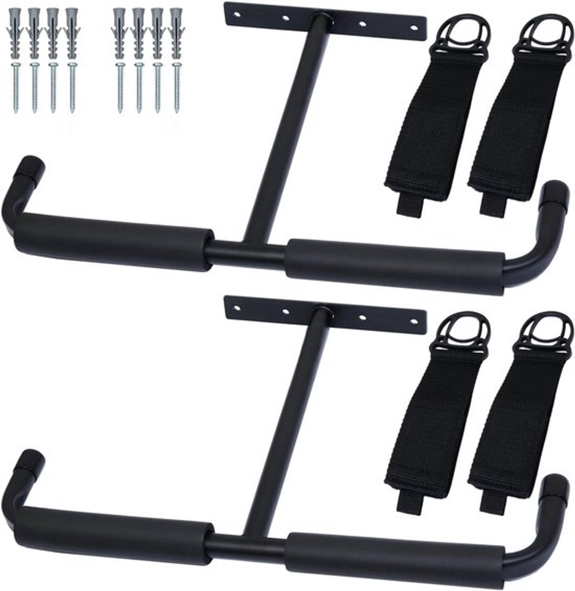 Opberghaken Schokbestendig - Opbergrek Garage - Haken voor Tuingereedschap - Haken voor Fietsen - Haken voor Ladder - Maximaal draagvermogen 30KG
