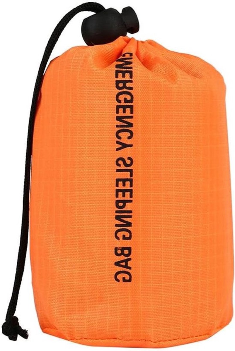 Multifunctionele Nooddeken voor Overleving, Waterdichte Slaapzak voor Outdoor Activiteiten, Thermisch en Compact
