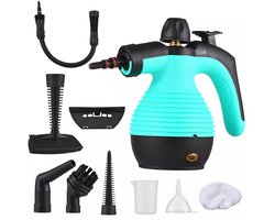 Draagbare handstoomreiniger - 1050 Watt - Stoomreiniger voor thuisgebruik - Multifunctioneel reinigingsapparaat - Draagbaar en gebruiksvriendelijk - Geschikt voor het reinigen van tegels, meubels, ramen en auto-interieurs - Blauw