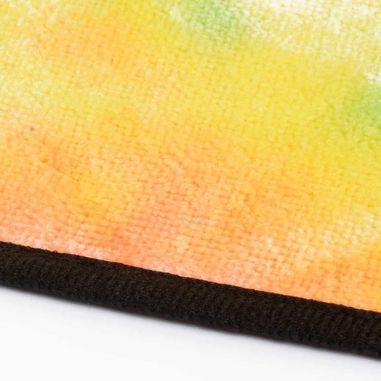 Yoga Towel Mat Non-Slip By ZenYogaWedge Super Quick Dry Sweat Absorbent Washable Cover Comfortable Blanket for Hot Yoga Pilates Workout Meditation Colorful Cool (Rainbow) van ZenYogaWedge — afbeelding 3