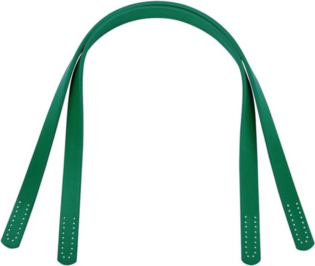 24 inch Leren Tas Handvatten, 2 stuks Groene Leren Tasbanden, Vervangende Handgrepen voor doe-het-zelf handtassen en tote bags, Ideaal voor naaiprojecten en creatief handwerk