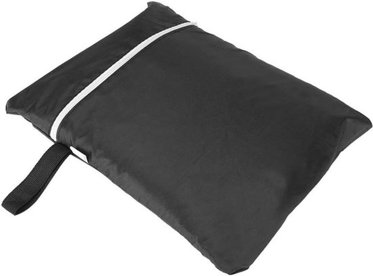 Hoes voor BBQ - UV-bescherming - Zwart - Waterbestendig - Tuinaccessoires - Geschikt voor gasgrills - Zwart model - BBQ buitenhoes, zware UV- en stofbestendige hoes voor tuin gasgrill en kookaccessoires [80 x 66 x 100cm].