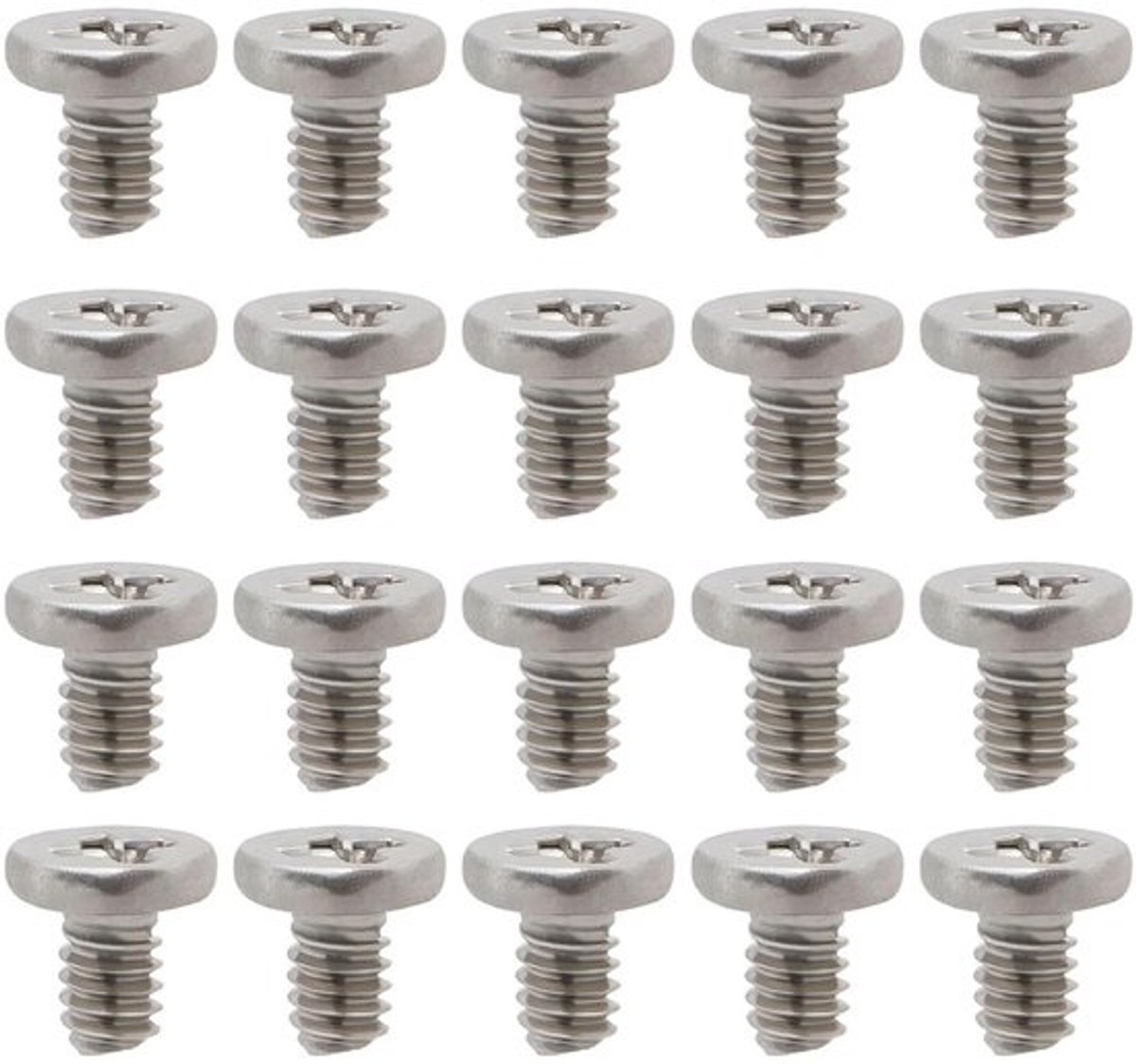 - 100 stuks 304 roestvrijstalen machineschroeven M2 x 3 mm - platte kop Phillips - kruisverzonken - schroeven voor laptop, TV, ventilator, speelgoed, meubels - geschikt voor diverse toepassingen