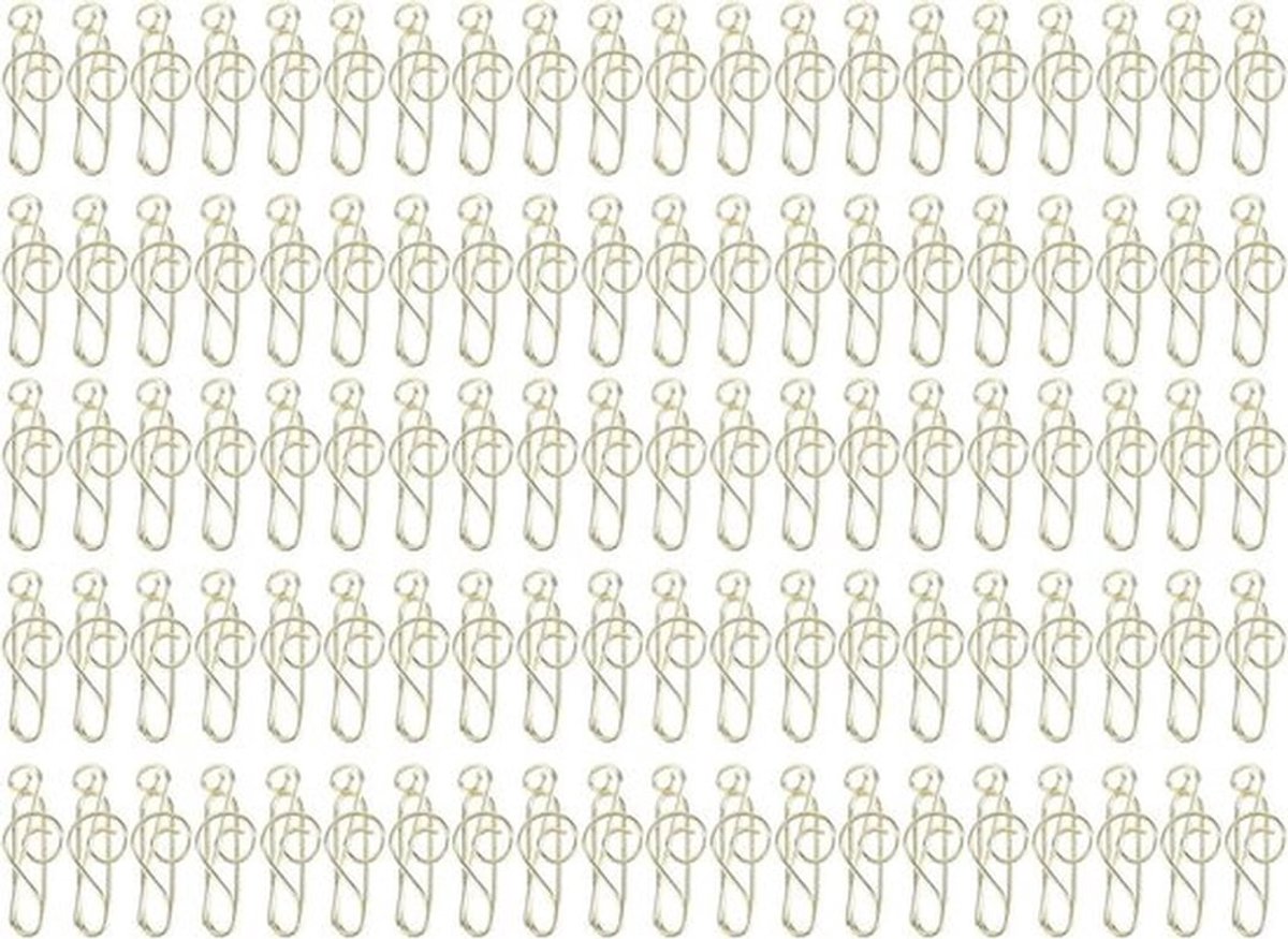 Muziek Paperclips - Kantoorbenodigdheden - Metaal - Muziek Noten - Goud - 100 Stuks - Geschikt voor Kantoorgebruik.