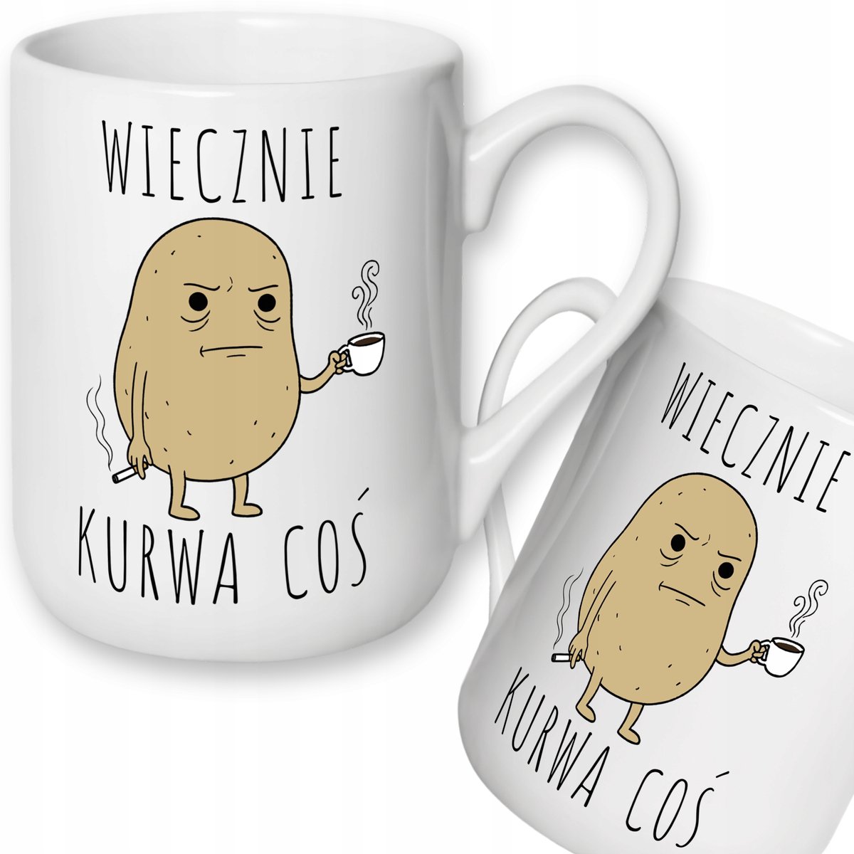 Grappige Mok KartoFelek "Altijd Iets Nodig" 330ml - Cadeau-idee
