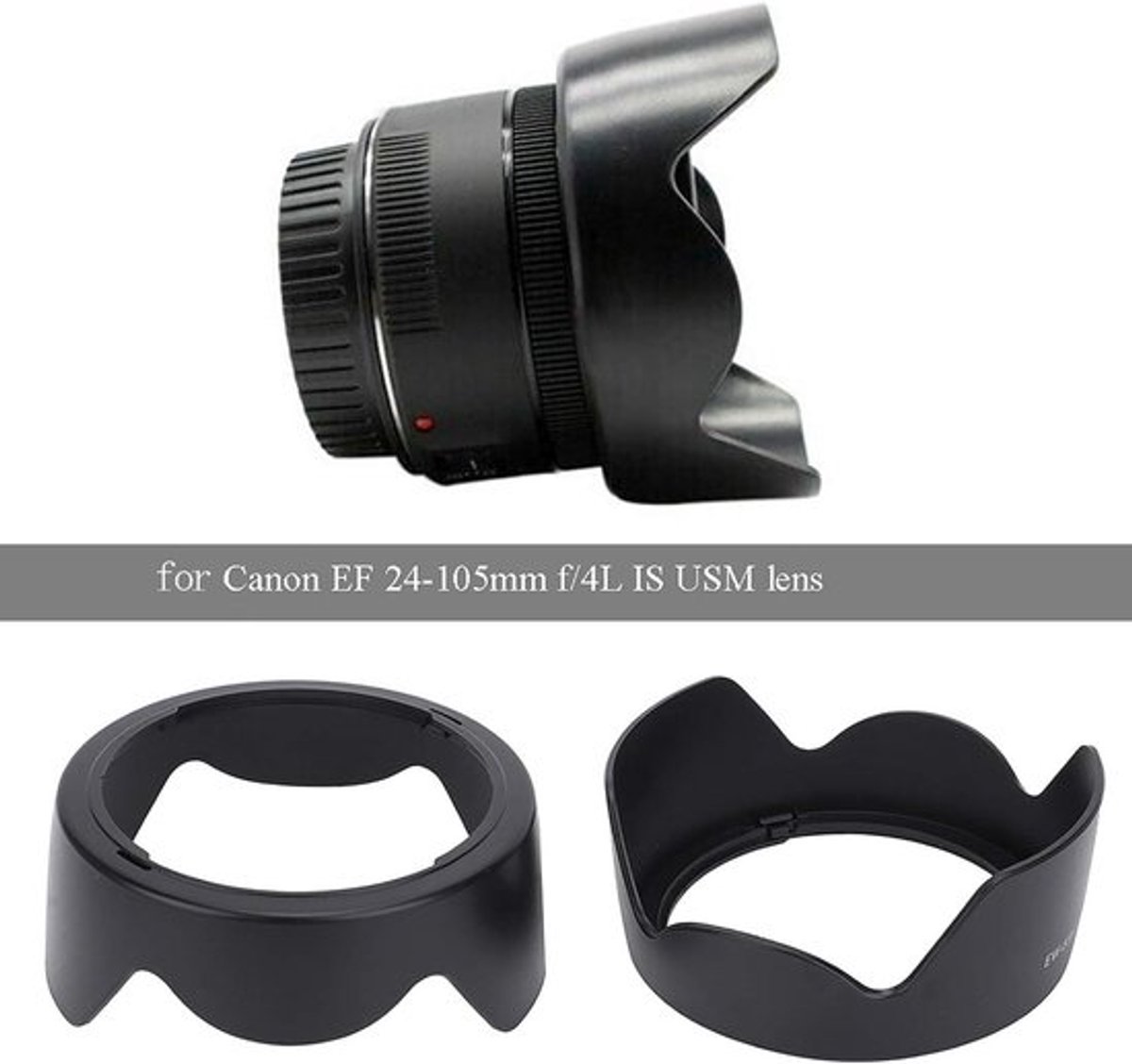 Beschermende Lenskap voor Camera - Accessoire - Zwart - Stofdicht - Universeel - Lensbescherming - Geschikt voor DSLR - Kunststof Zwart Lenskap met Mechanisme.