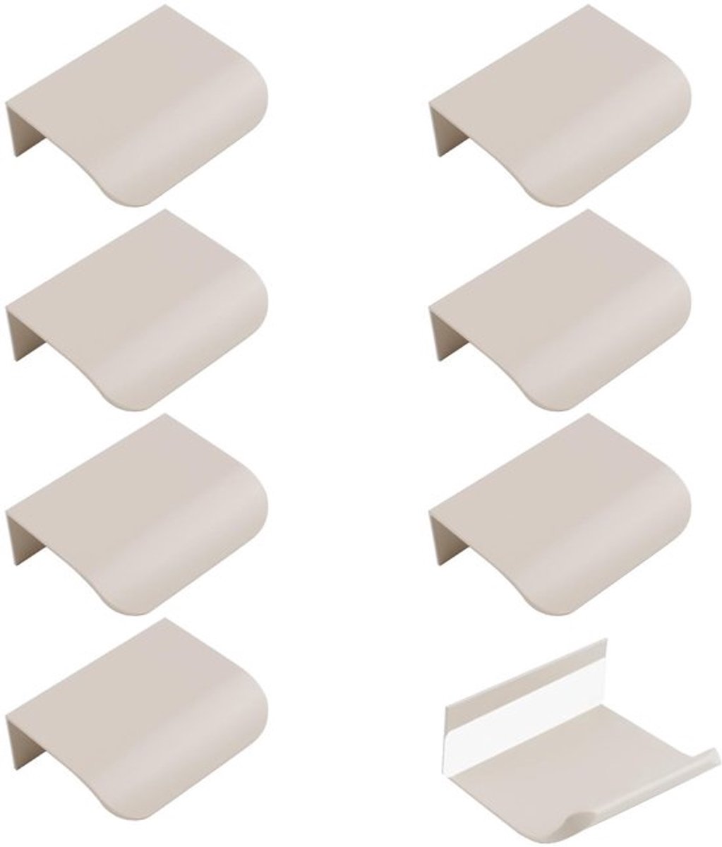 Meubelgrepen 8 stuks - Verborgen Handvatten - Aluminium Legering - Onzichtbare Handgrepen - Dikker en Schokbestendig - Comfortabele Afwerking - Ladehandgrepen