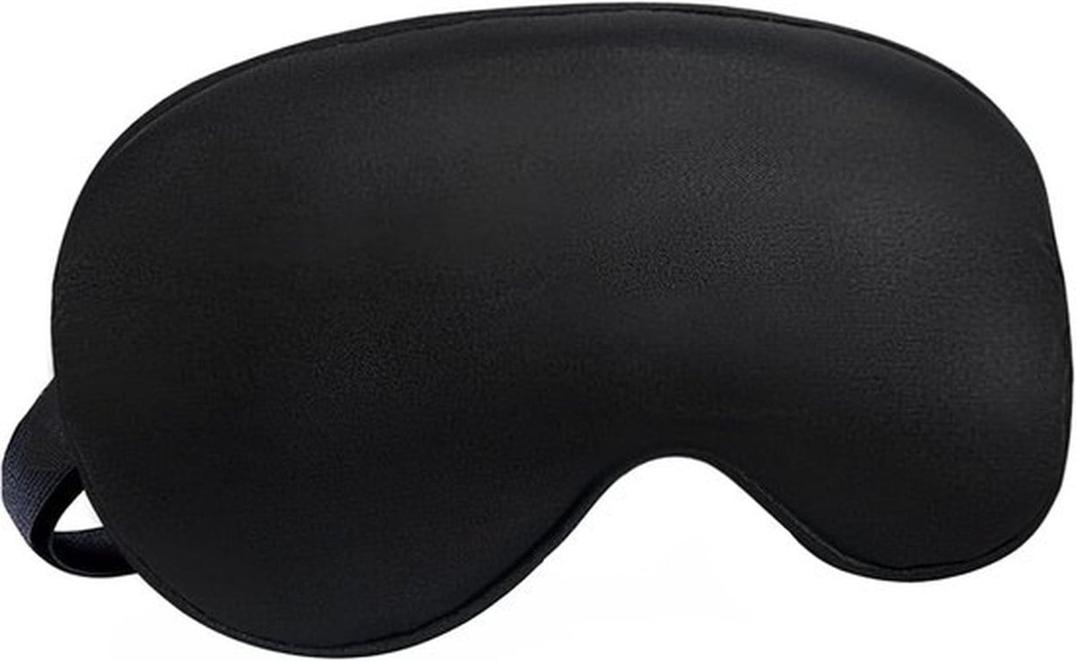 Zacht Slaapmasker - Verstelbare Band - 1 Stuk - Zwart - Zijde