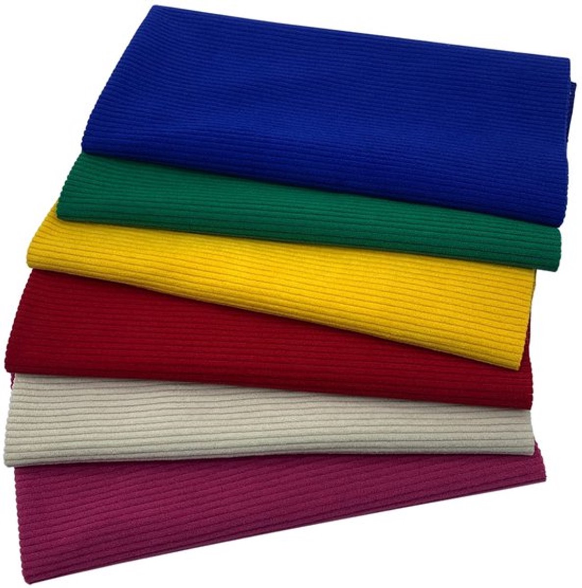 Corduroy Stof Set van 6 - 47x47cm - Bekleding - Quiltingstoffen - Decoratie - DIY Artcraft