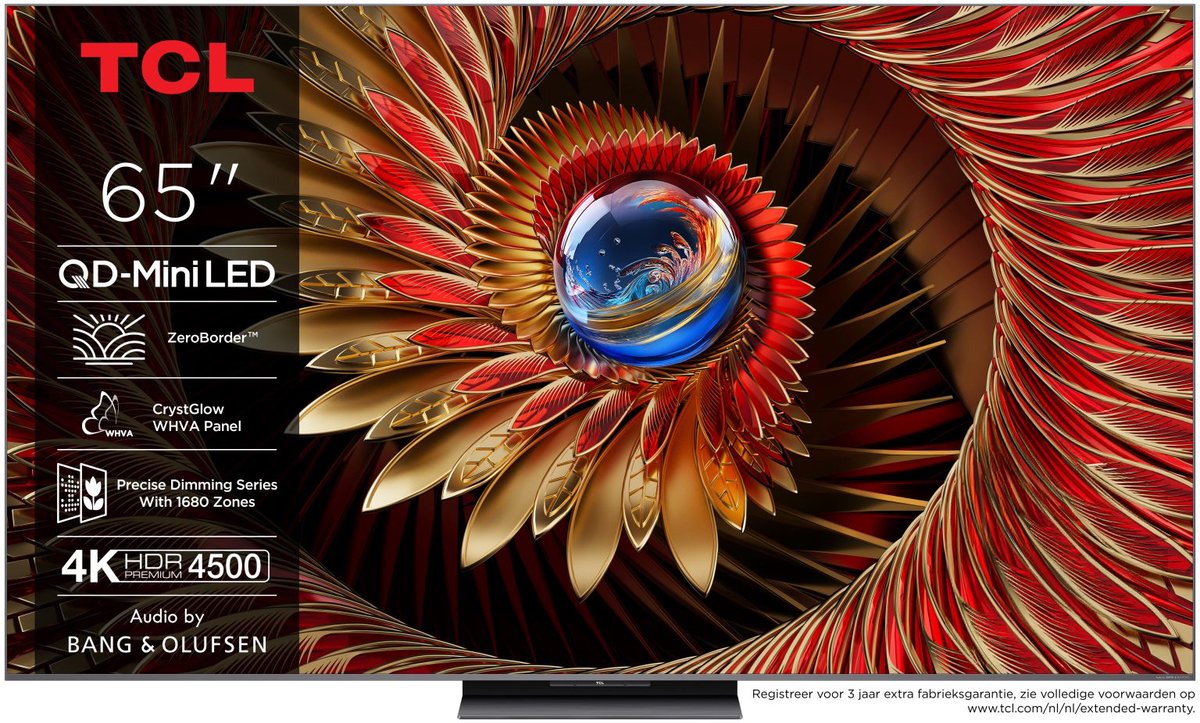 Bol.com TCL 65C81K - 65 inch - 4K QD-MiniLED - 2025 - Smart TV aanbieding