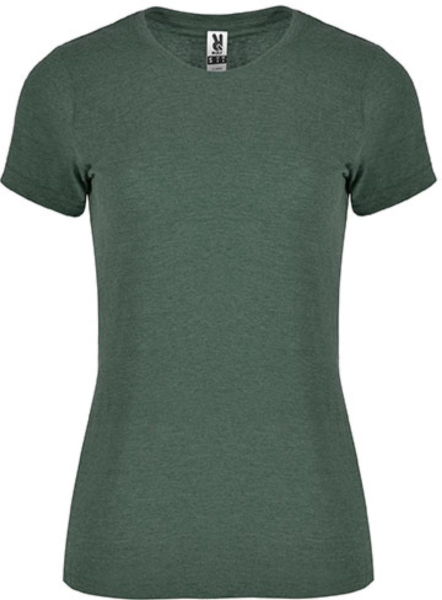 Roly - Women´s Fox T-Shirt - Heather Bottle Green 257 - L