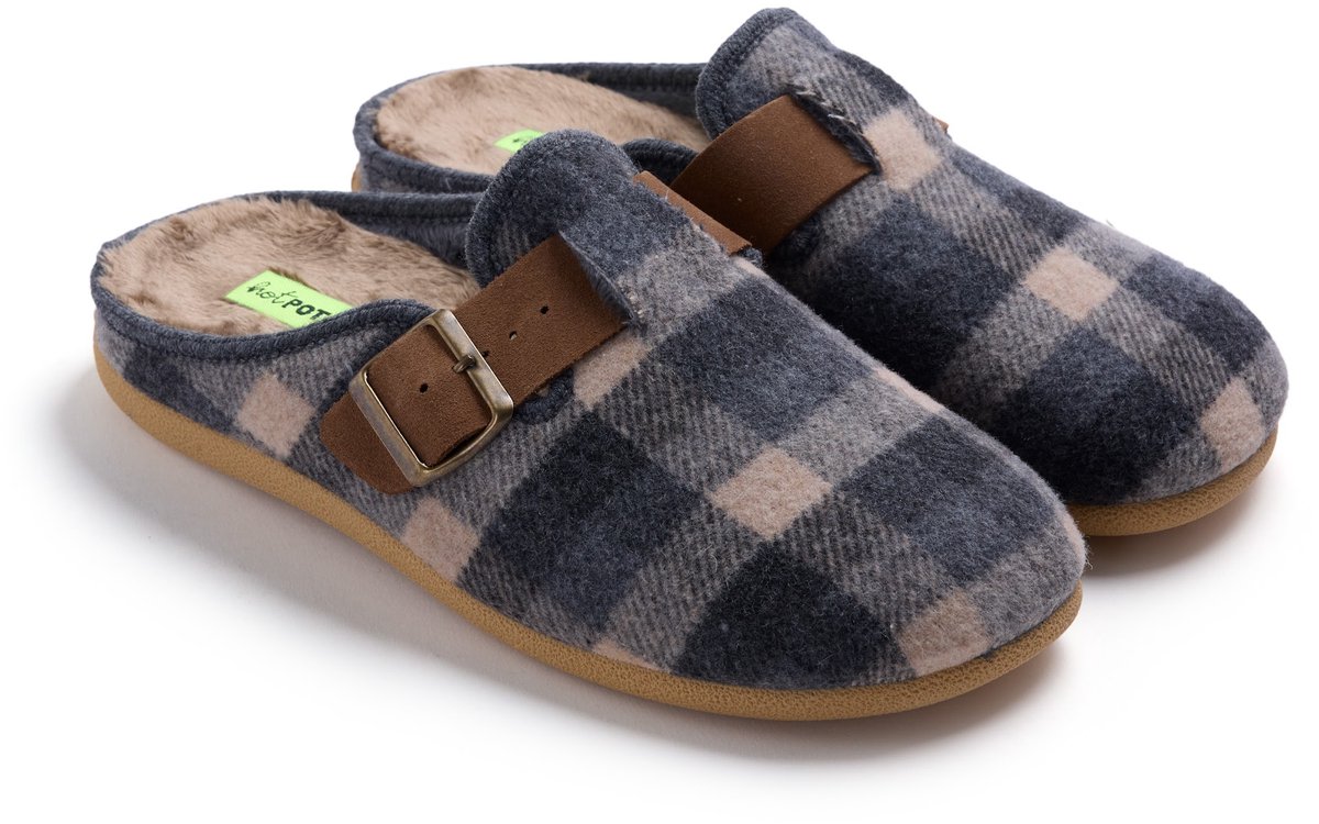 Hot Potatoes 80489 Sloffen Heren - Grey
