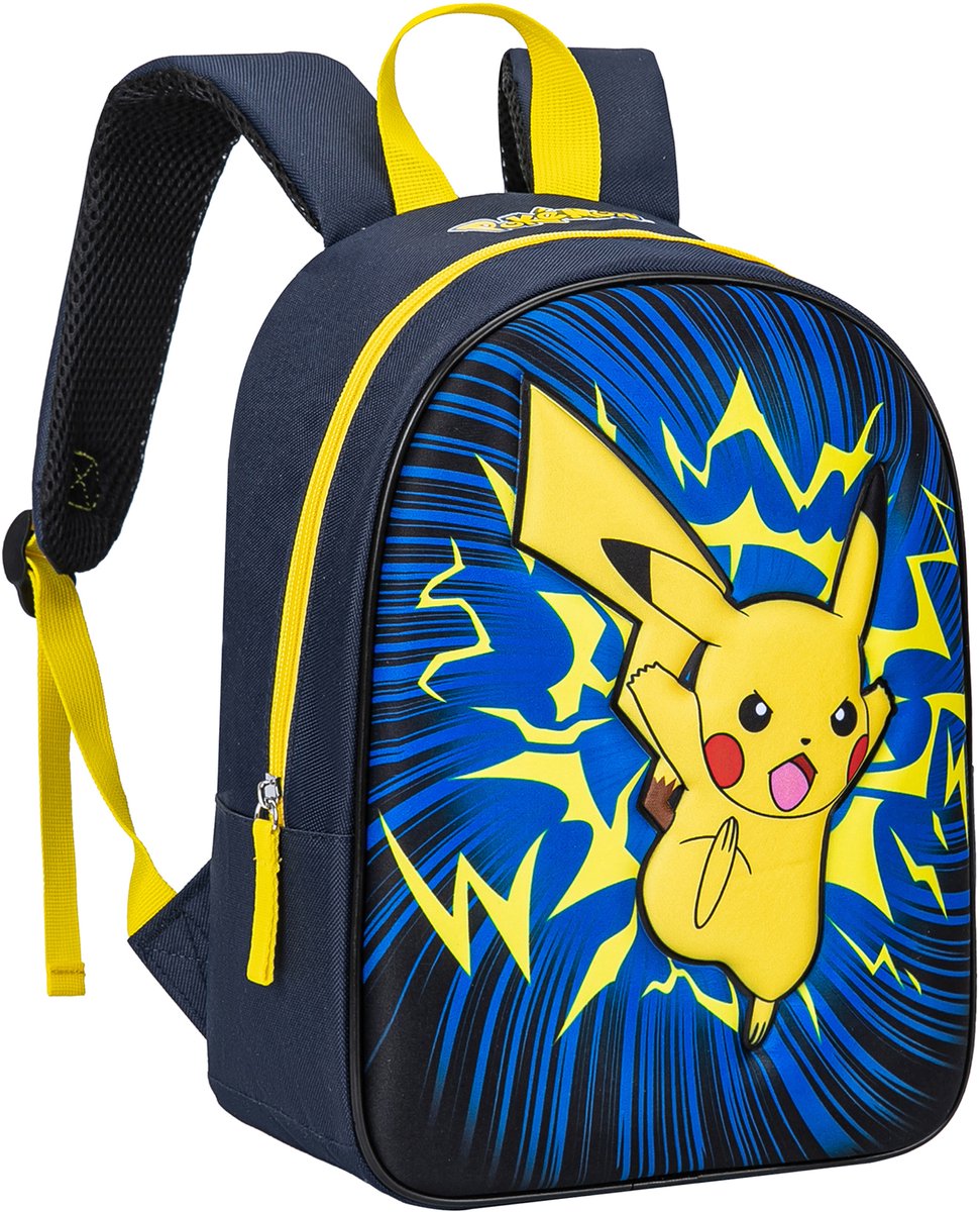 Pokémon Pikachu Rugzak voor Jongens – Schooltas met Zachte 3D-Voorkant
