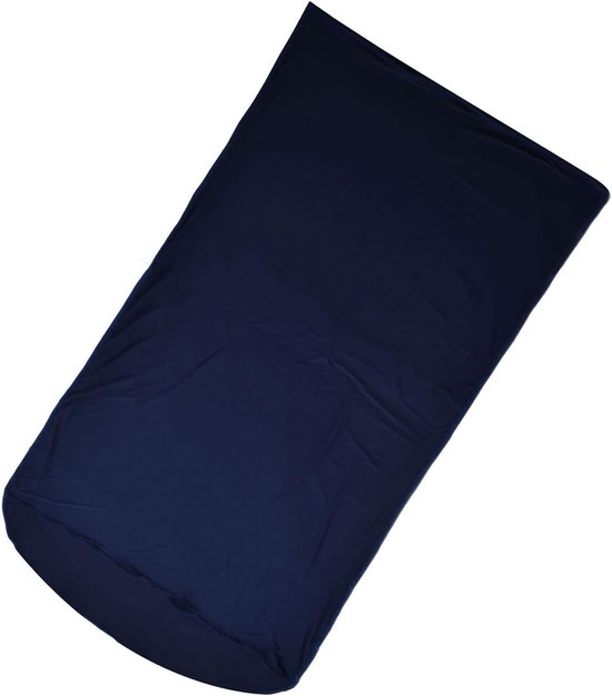 Slaapzak Liner - Reislaken - Kamperen en Reizen - Ademend en Warmte - 200x80cm - Donkerblauw — afbeelding 3