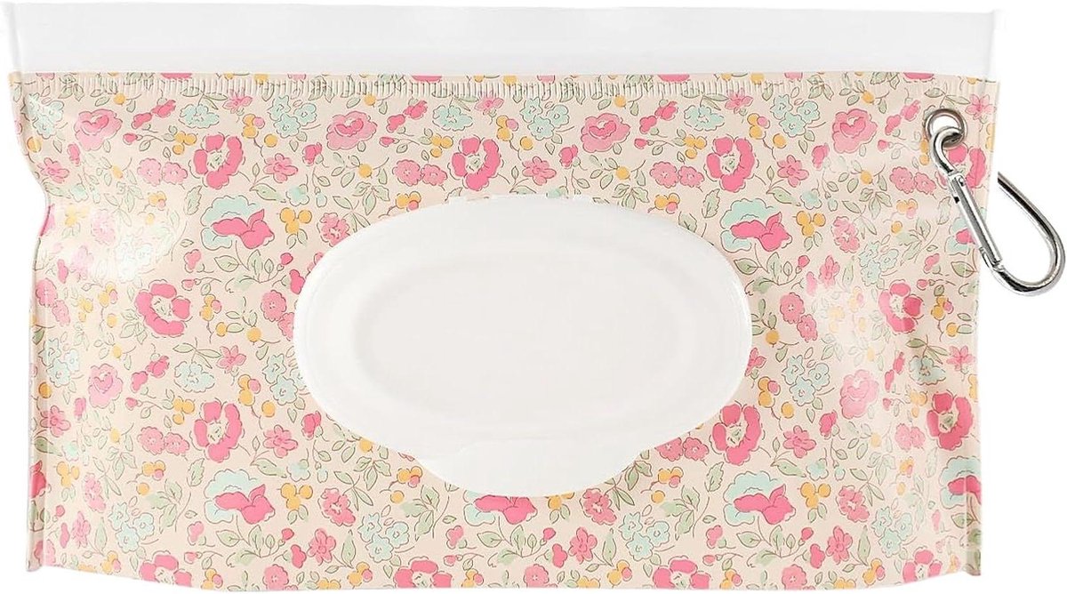 Babydoekjes Doos - Doekjes Case Hervulbaar - Babyverzorging Onderweg - Luchtdichte Herbruikbare Container - 24 x 14 cm - Roze