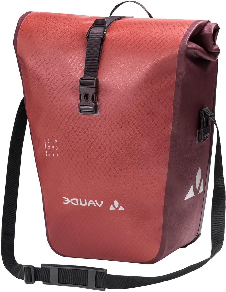 Fietsbagagedrager Tas - Fietstas Achtertas - Waterdicht Vervoeren - Gerecycled Materiaal - 24 Liter - Rood