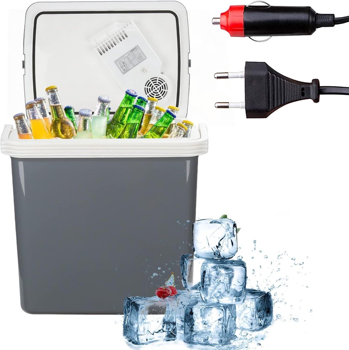 Thermo-elektrische Koelbox - Mini Koelkast - Dranken Koelen - Verwarmt en Koelt - 32 Liter - Rood