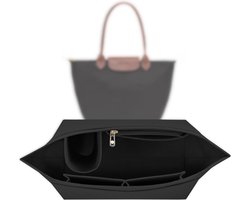 Casalora Bag Organizer Handtas - Tas Organizer, Bag in Bag, Compatibel met Damestassen zoals Longchamp, Zwart
