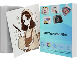 DTF Transfer Film - Dubbelzijdig Mat Transparant - A4 - 20 Vel - PET Hitteoverdrachtspapier