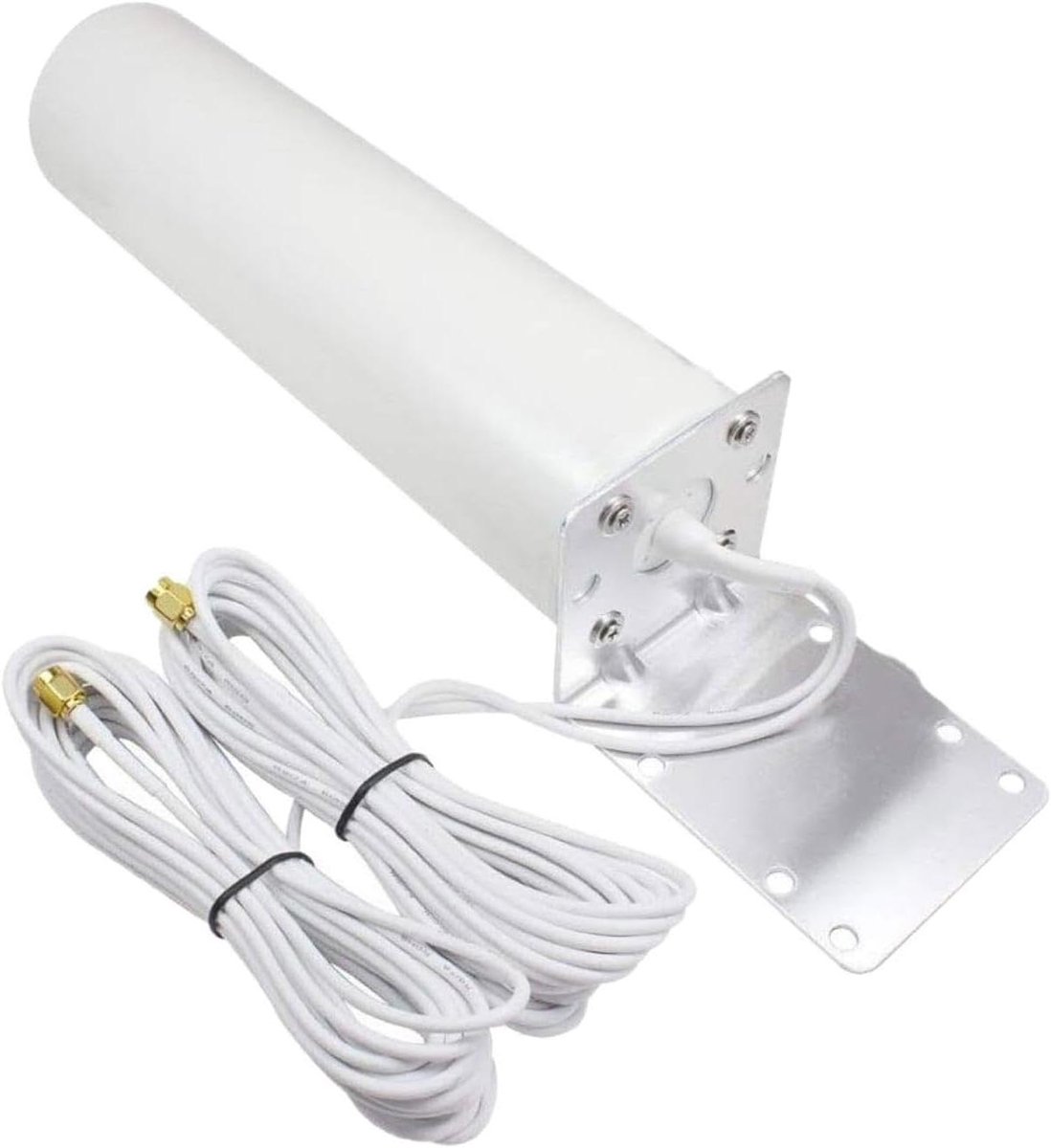WIFI Versterker Buiten - Signaal Booster Router - Netwerk Uitbreiden - Waterdicht Ontwerp - 5 meter kabel - Wit