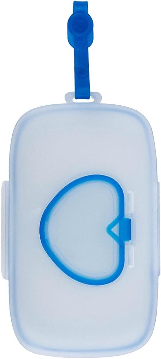 Natte Doekjesdispenser - Babydoekjeshouder - Hygiënisch Werken - Handig Dekselontwerp - 225 x 135 x 3 cm - Blauw