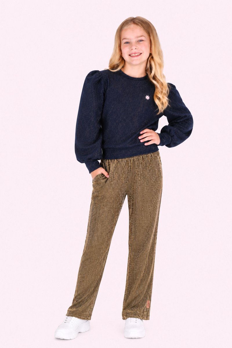 B.Nosy Y607-5614 Broek meisjes goud - Maat 104