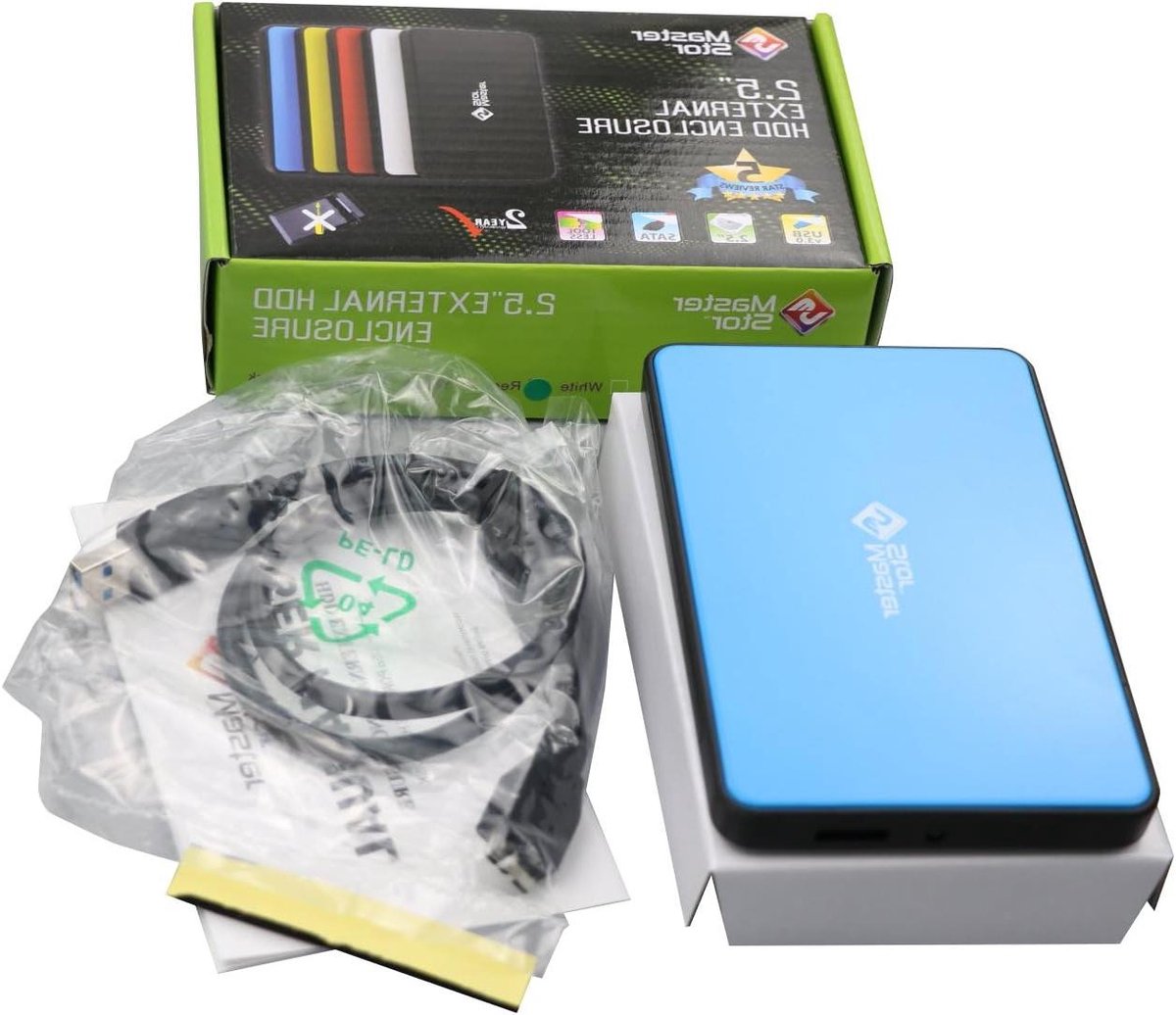 Externe Harde Schijf - Draagbare Opslag - Bestanden Overzetten - Supersnelle USB 3.0 - 2.5 Inch - Zwart Blauw