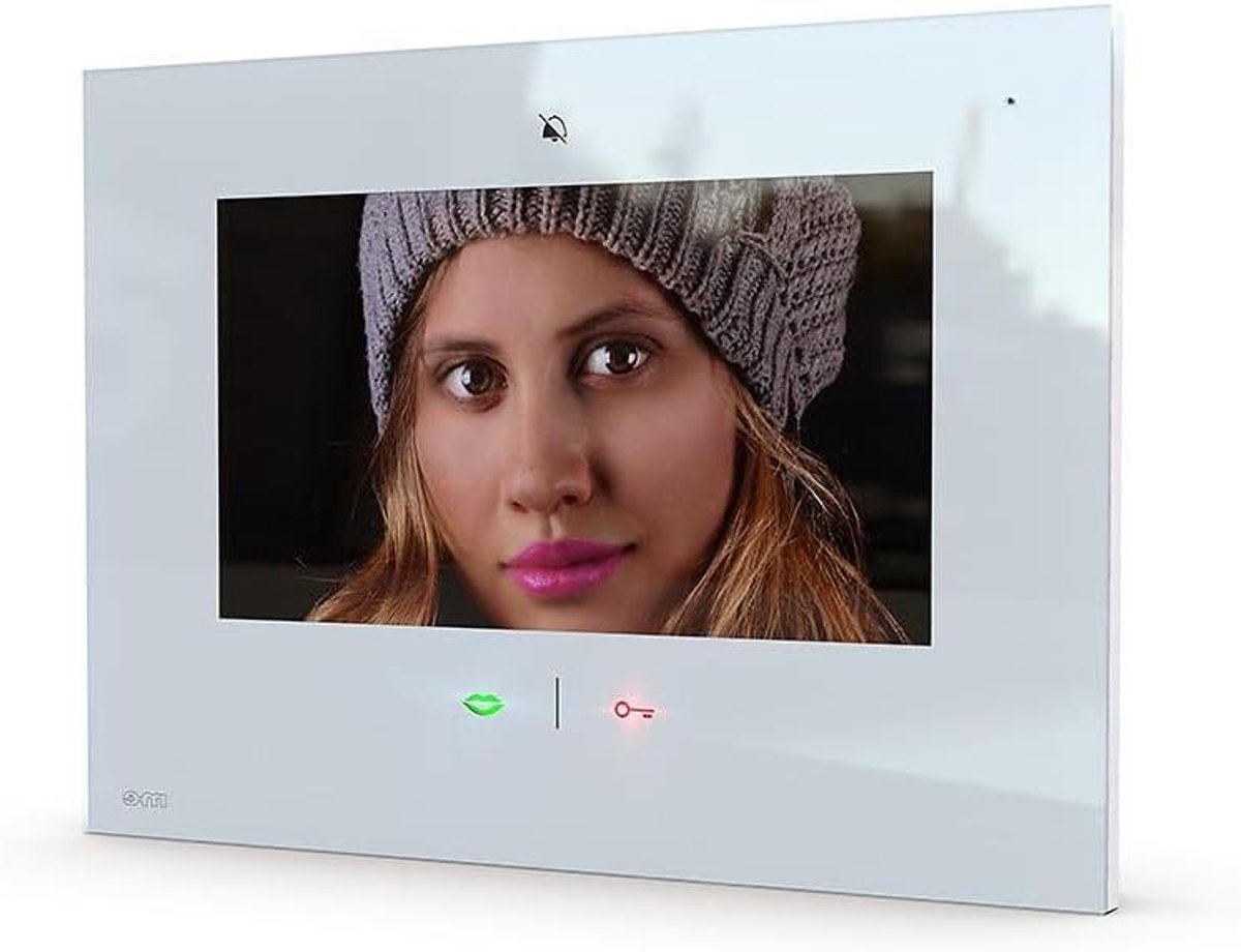 Video Intercom - Draadloze Binnenunit - Beveiliging Thuis - Smartphone Integratie - 100 Foto's Geheugen - Wit
