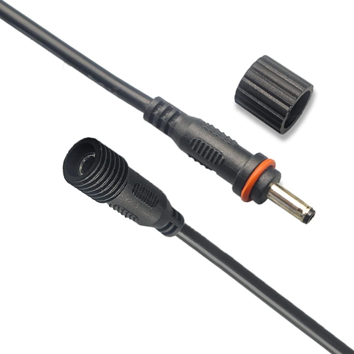 DC Verlengkabel - Aansluitkabel Buiten - Tuinverlichting Aansluiten - IP67 Waterdicht - 5 Meter - Zwart