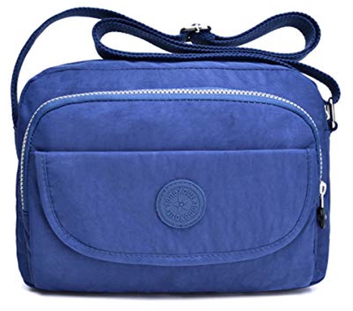 Schoudertas Dames - Crossbody Tas - Dagelijks Gebruik - Waterbestendig Nylon - 25 cm Breed - Zwart