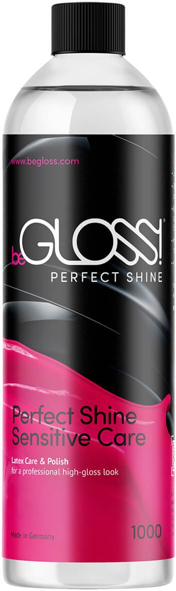 BeGloss - Perfect Shine voor latex - 1000 ml - XXL - 1 liter - Care en Polish - voor het onderhouden en laten glimmen van latex kleding en kledij - het geeft een mooie hoogglans - fles met dop