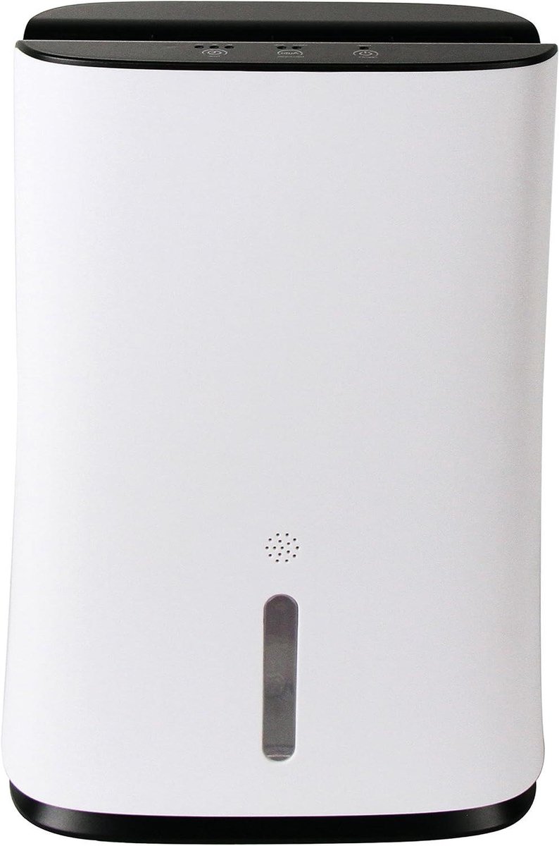 Automatische Luchtontvochtiger - Vochtvreter Apparaat - Droge Lucht Creëren - 2L Tank 600ml Dag - 20 m² Oppervlak - Wit