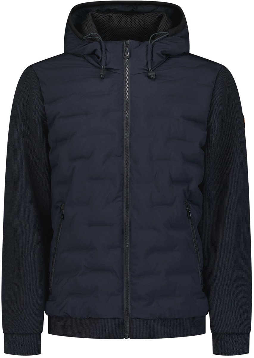 Knitted Padded Hooded Jacket