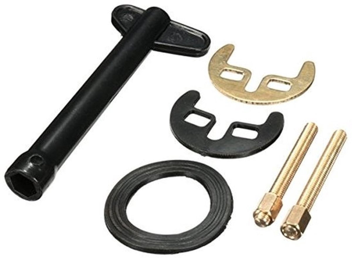Tap M6 Beugel - Installatie Gereedschap - Onderhoudsset - Duurzaam - Rubber/Koper - Inclusief Schroeven/Nuts - Kraan