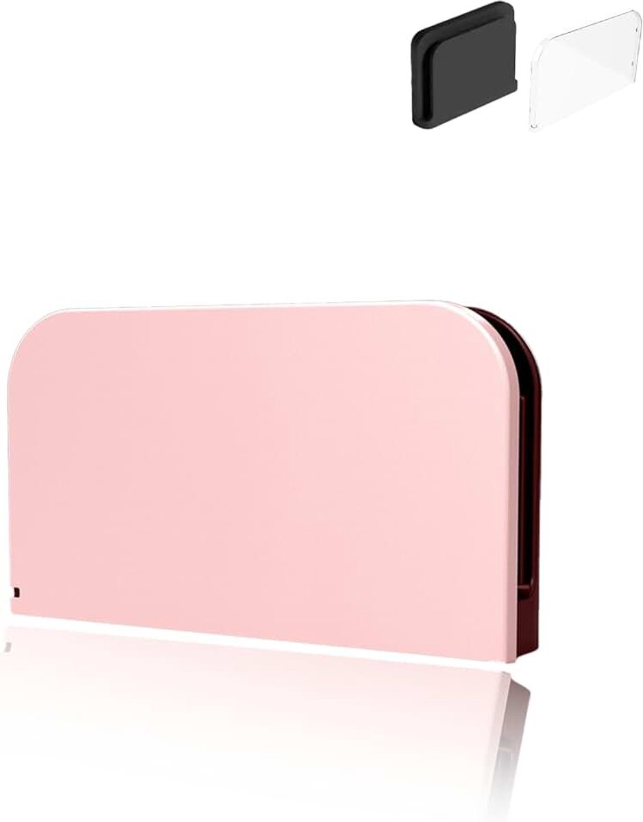 Beschermhoes voor Nintendo Switch 2 Dock Set, PC-materiaal hoes compatibel met Switch 2 dockingstation, schokbestendig, stofdicht en biedt uitgebreide bescherming, roze
