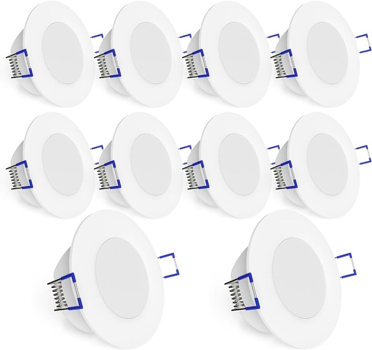 Inbouwspot spots plat LED 5W rond warm wit en neutraal wit