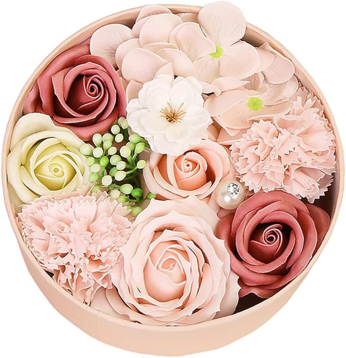 Zeepbloem Zeep Roos Bloem, Rozenzeepbloem Geschenkdoos, Nepbloemen Geschenkdoos, Romantisch cadeau voor haar op Moederdag, Verjaardag, Valentijnsdag, Kerstmis