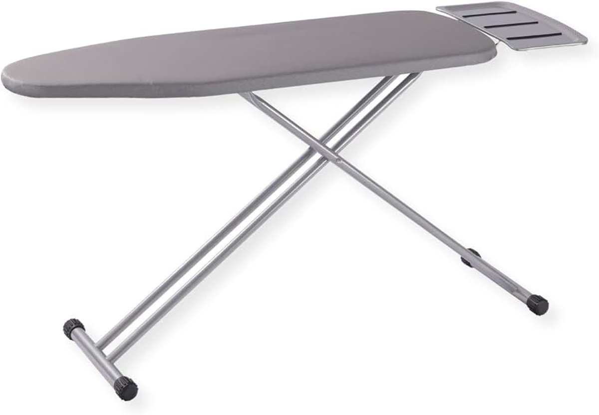 Strijkplank – Inklapbare Strijktafel met Stoomunithouder – 110×33cm – Light Grey