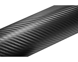 Autosticker - 3D folie - Auto personaliseren - AirFree systeem - 200x150cm - Carbon zwart