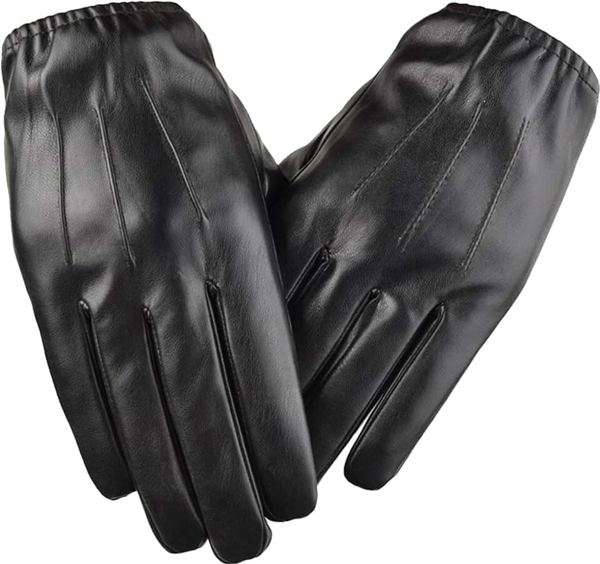 Handschoenen voor Heren - Thermische Touchscreen Winter Wanten, Zwart, L