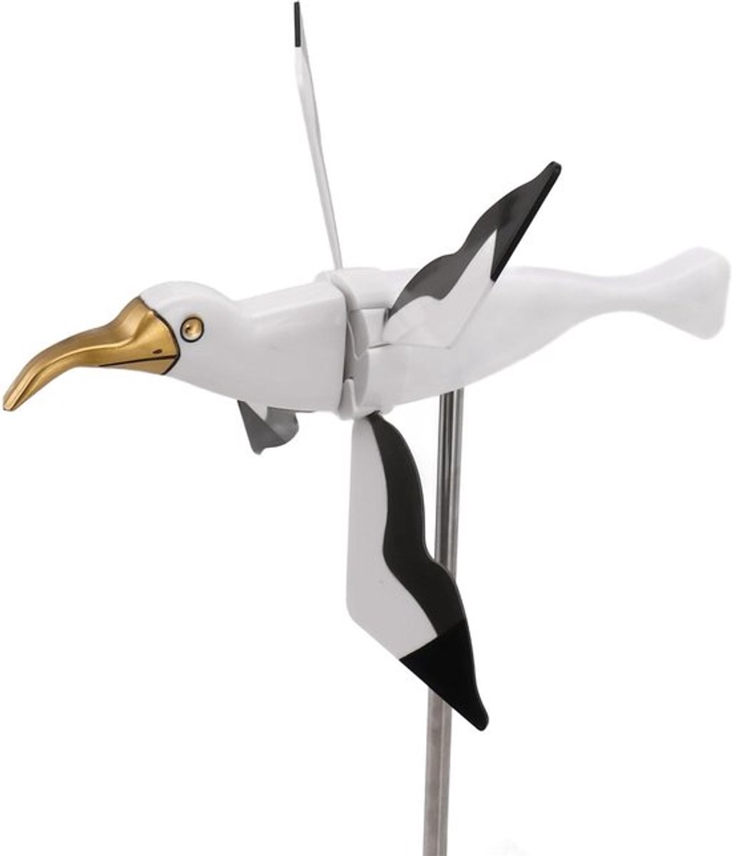 Windspinner Vliegende Meeuw - Tuindecoratie - Windmolen - Gazonornament - Duurzaam - Dynamisch Draaimechanisme